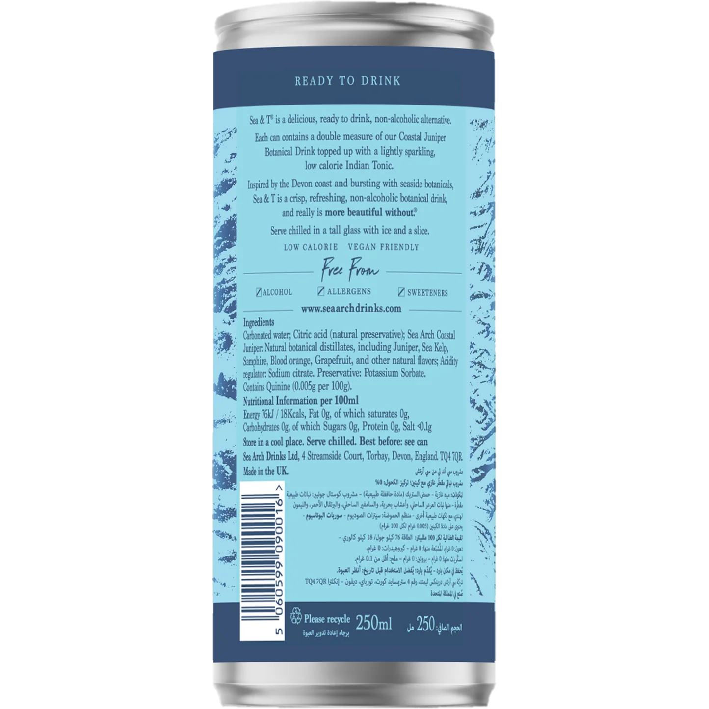 Sea Arch Sea & T 0,0% 10 x 25 cl